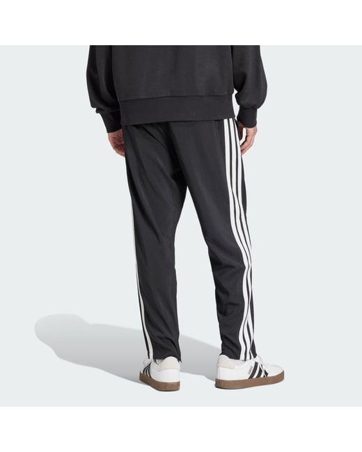 Adidas Black Essentials 3-Stripes Stanford Pants Open Hem for men