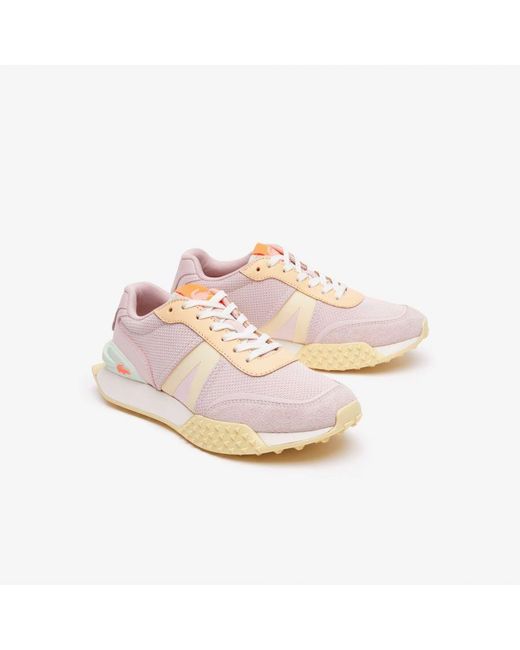 Lacoste L-spin Deluxe Trainers In Roze in het White