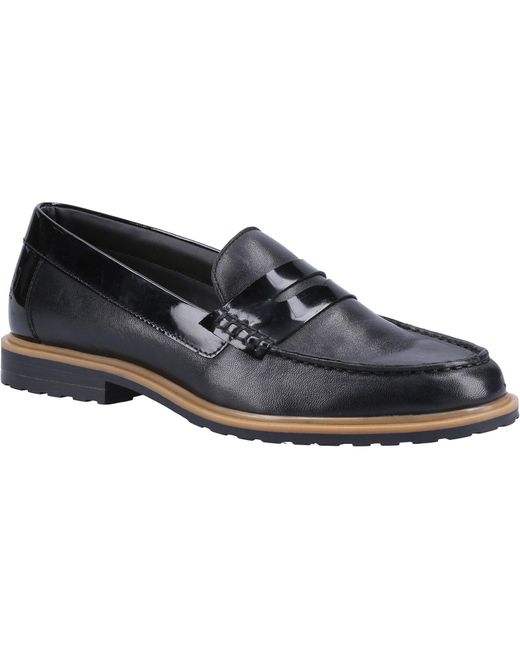 Hush Puppies Blue Ladies Verity Leather Casual Shoes