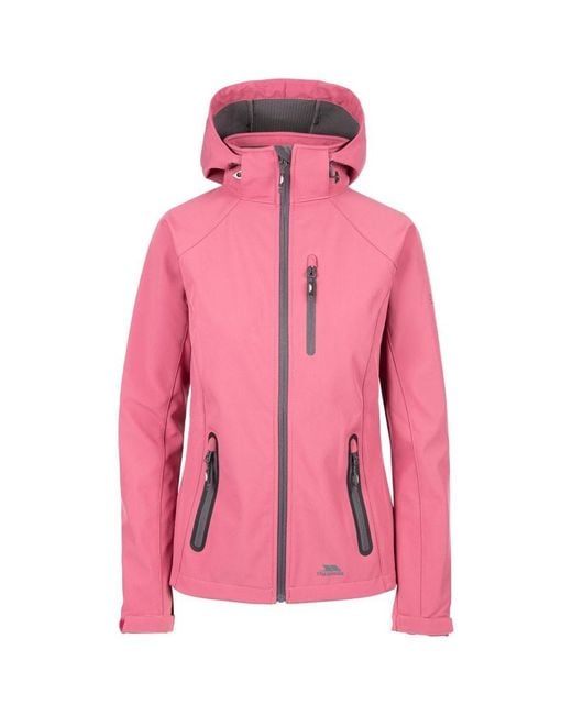 Trespass Pink Ladies Bela Ii Waterproof Softshell Jacket (Rose)