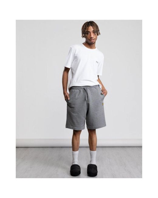 Lyle & Scott Gray Sweat Shorts Ml414Vog for men