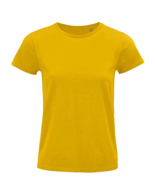 Sol's Yellow Ladies Pioneer Organic T-Shirt