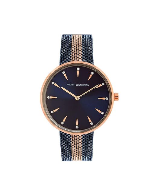French Connection Blue Accessories Dial Analog Watch For