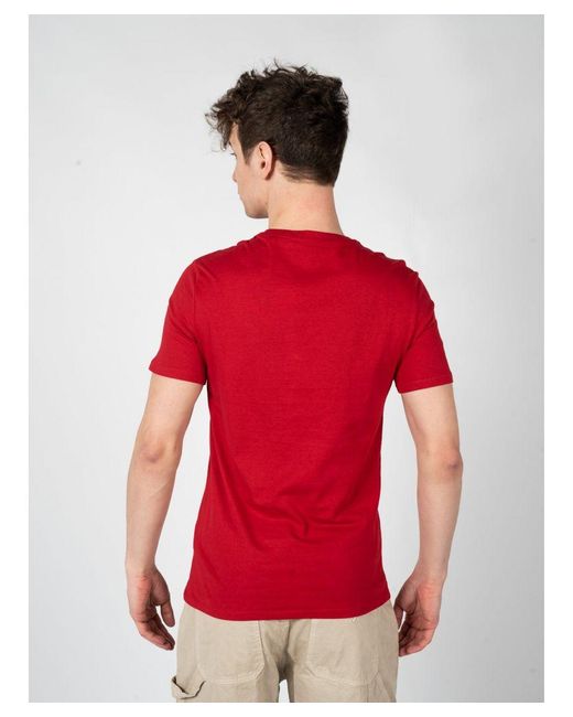 Guess T-shirt Lumy Mannen Rood in het Red voor heren
