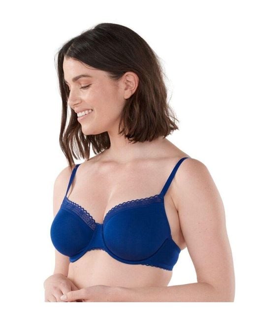 Maison Lejaby Blue La Petite Balcony Bra