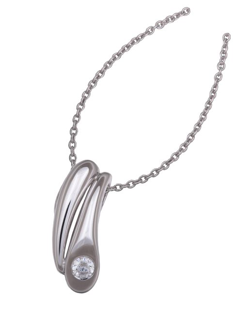 Orphelia White 925 Sterling Chain With Pendant