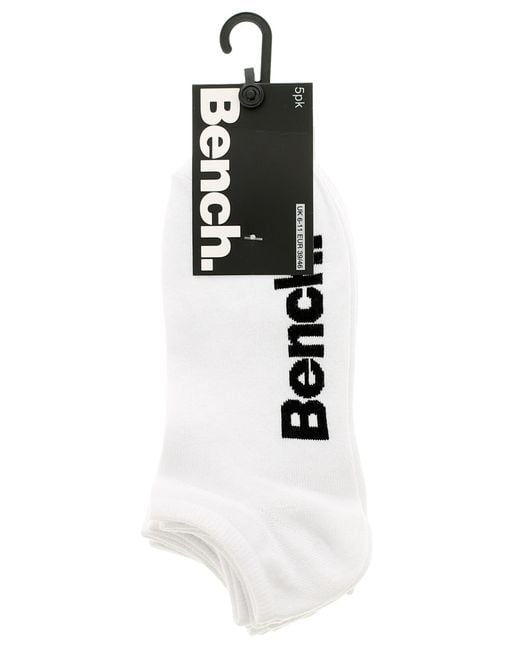 Bench Black Trainer Socks 5Pk Textile for men