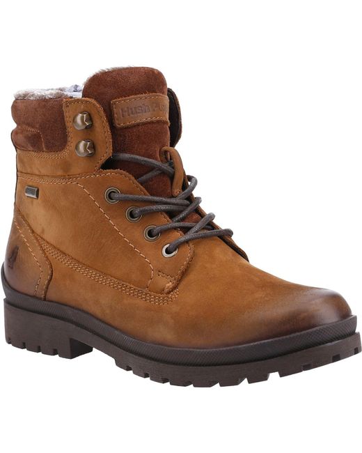 Hush Puppies Brown Annay Leather Boots