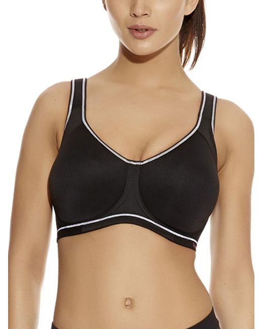 Freya Black Active Sonic Moulded J-Hook Sports Bra