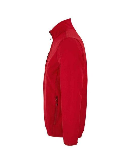 Sol's Red Falcon Recycled Soft Shell Jacket (Pepper) for men
