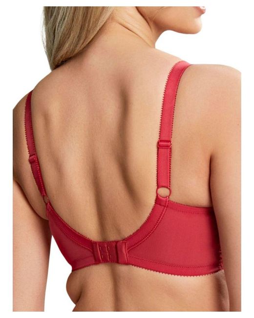Panache Red Blossom Balcony Bra