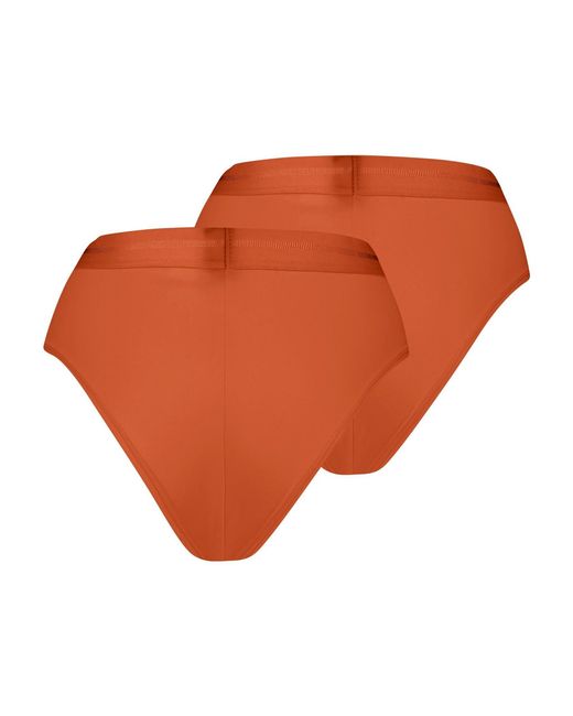 PUMA Orange High Rise Brazilian Brief Underwear