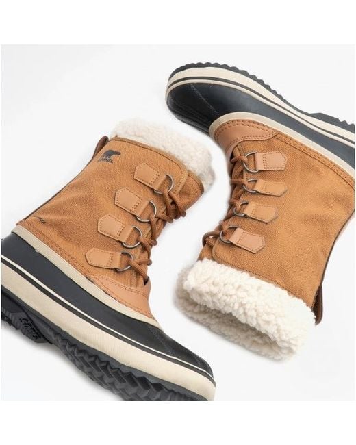 Sorel Brown Winter Carnival Waterproof Boots Camel