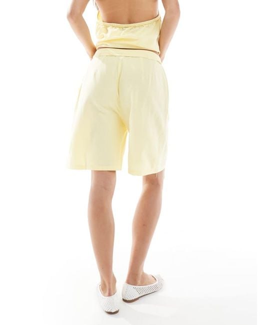 Vero Moda Natural Tie Waist Short Co-ord
