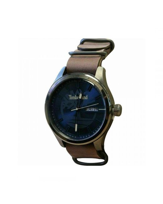 Timberland Blue Analogue Leather Strap Watch for men