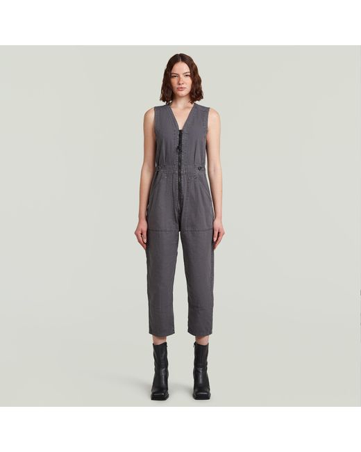 G-Star Gray Relaxed Jumpsuit