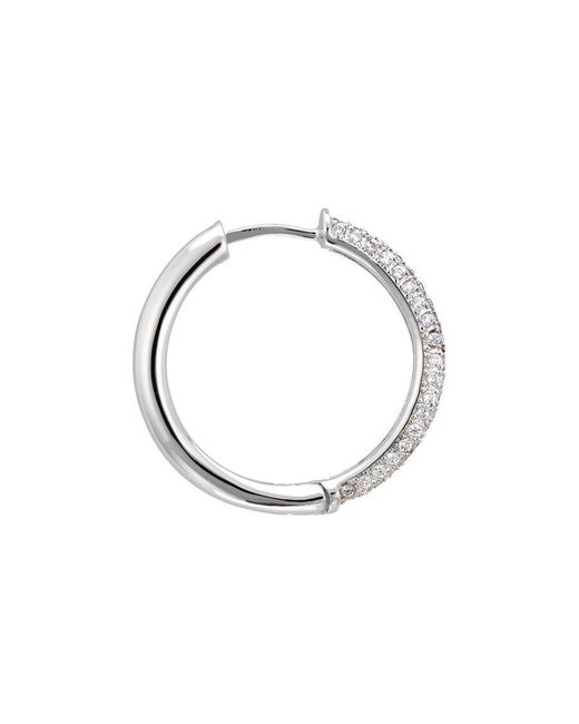 Orphelia Metallic 925 Sterling Hoop Earrings