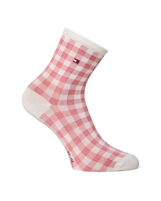 Tommy Hilfiger Pink 2 Pack Bird Ankle Socks