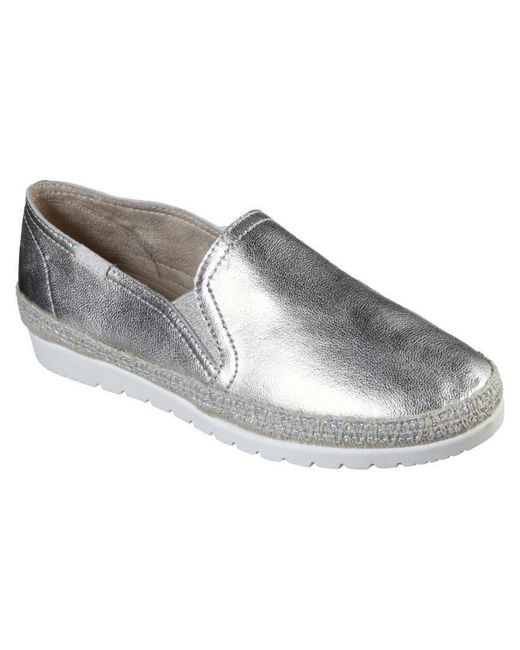 Skechers Gray Flexpadrille 3.0 Slip On Shoes