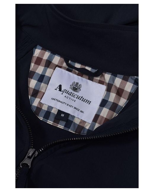 Aquascutum Blue Coach Jacket Nylon for men