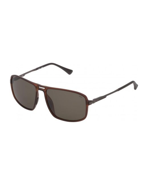 Fila Brown Sf9329-587F7P Sf9329 58 587F7P Sunglasses for men