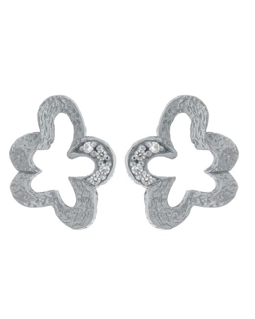 Orphelia Metallic 'Malenia' 925 Sterling Stud Earrings
