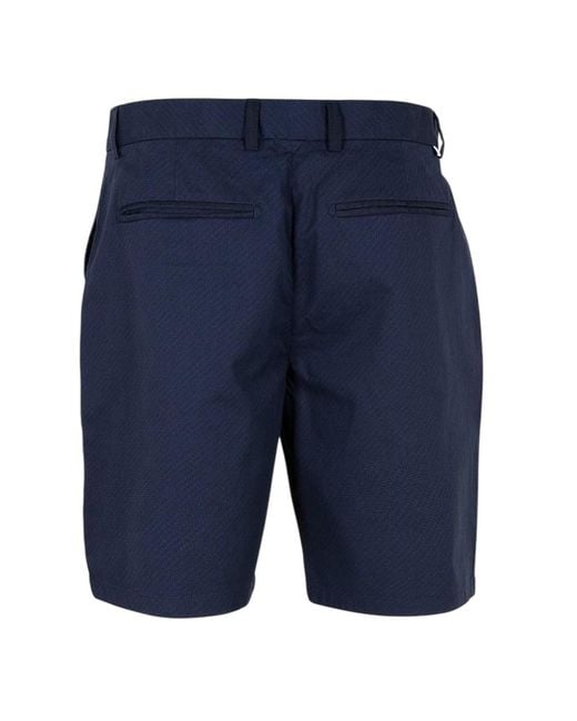 Ted Baker Blue Geometric Regular Shorts Cotton