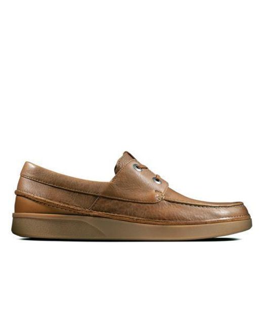 Clarks Brown Oakland Sun Shoes for men