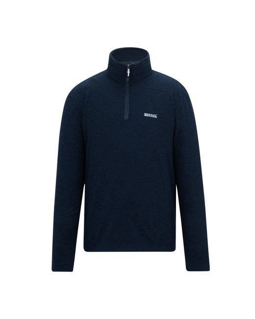 Regatta Blue Thompson Marl Half Zip Fleece Jacket for men