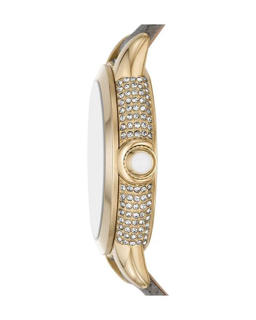 Emporio Armani Metallic Mia Watch Ar11526 Leather