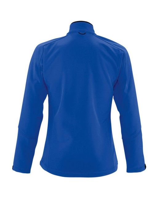 Sol's Blue Ladies Roxy Soft Shell Jacket (Breathable, Windproof And Water Resistant) (Royal)