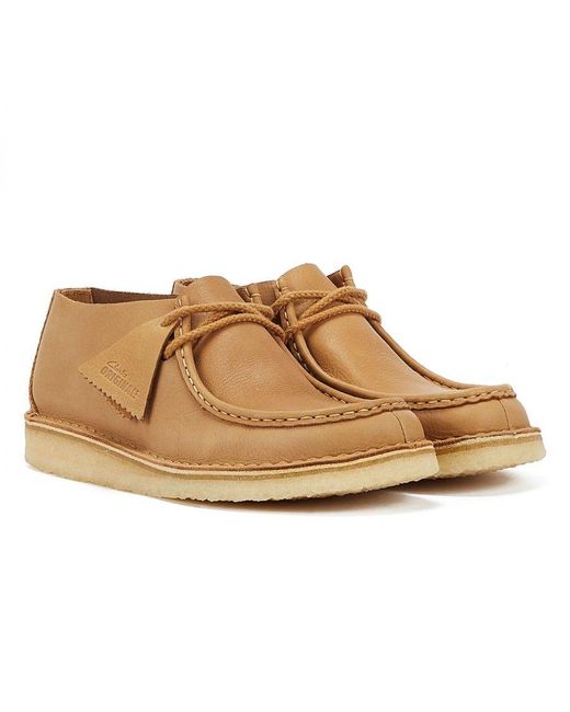 Clarks Brown Nomad Mid Tan Shoes for men