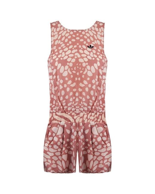 Adidas Red Caribbean Ash Jumpsuit