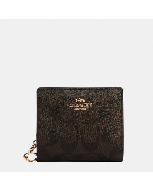 COACH Black Snap Wallet