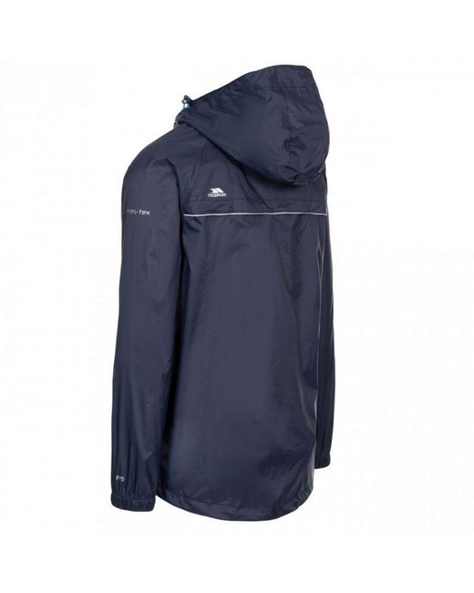 Trespass Blue Qikpac X Packaway Jacket for men
