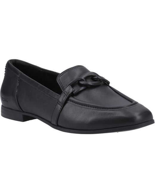 TOMS Black Lynette Leather Loafers