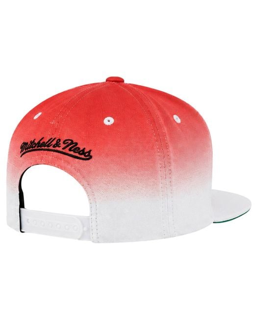 Mitchell & Ness Red Nba Chicago Bulls Colour Fade/ Cap for men