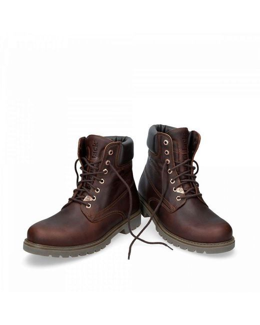 Panama Jack Brown 03 C52 Boots Waterproof Leather Laces Hiking Ankle Chukka for men