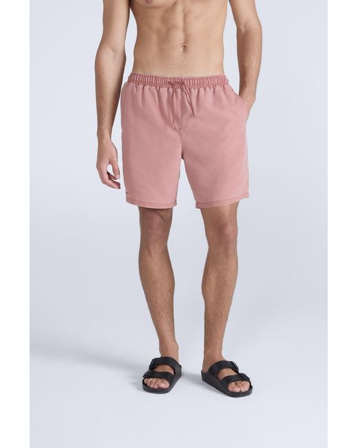 Mountain Warehouse Pink 'Deep Dive' Boardshorts Quick Dry Swimming Surfing Trunks for men