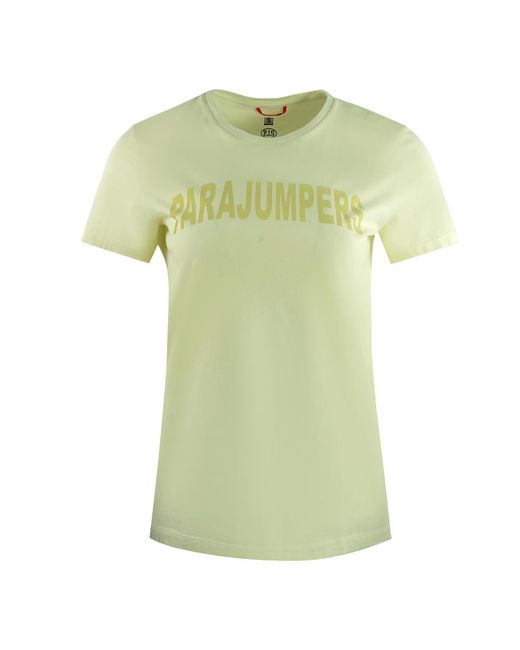 Parajumpers Green Cristie Brand Logo Tender T-Shirt