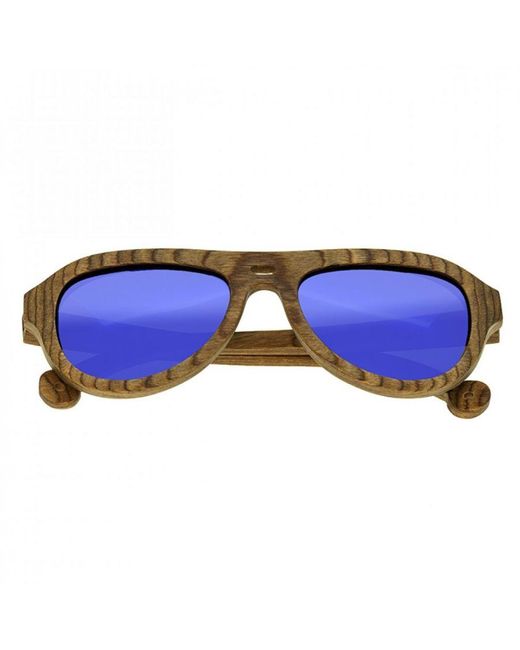 Spectrum Blue Marzo Wood Polarized Sunglasses
