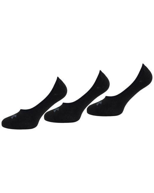 Under Armour Black 3-Pack Ultra Low Socks for men