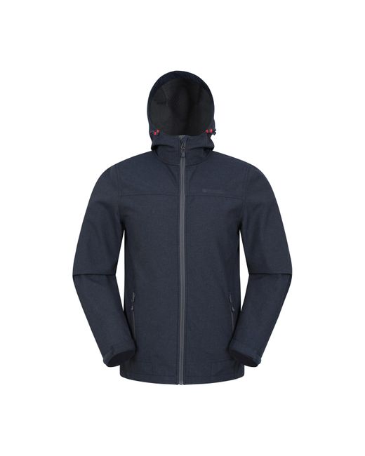 Mountain Warehouse Blue Reykjavik Softshell Windproof Jacket for men