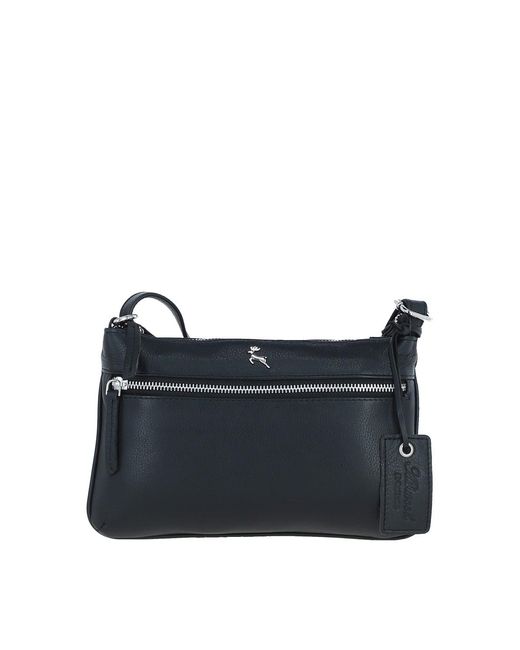 Ashwood Leather Blue 'Swansea' Real Crossbody Bag
