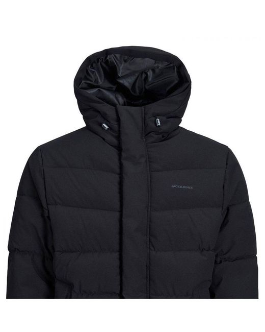 Jack & Jones Blue Jwhpace Clean Puffer Jacket, Full Zip, Long Sleeve for men