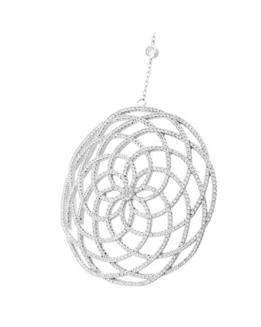 Orphelia White 925 Sterling Chain With Pendant