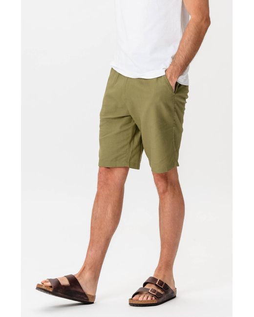 TeeShoppen Linnen Shorts in het Green voor heren