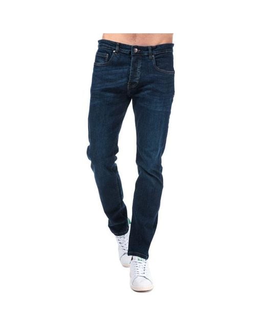 Weekend Offender Blue Tapered Fit Jeans for men