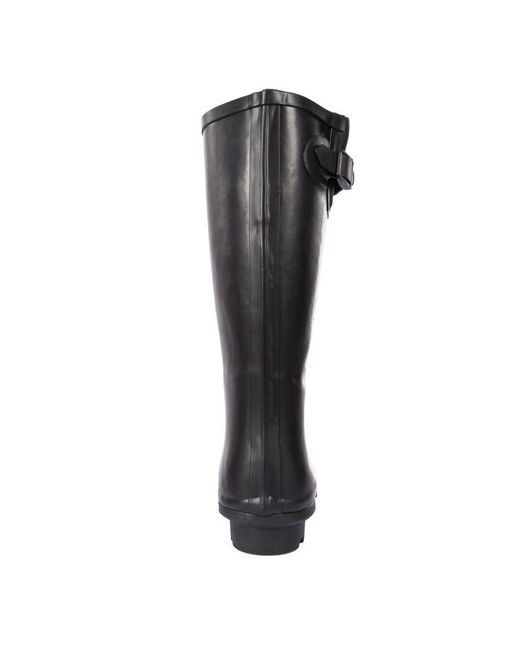 Trespass Black Ladies Damon Waterproof Wellington Boots Rubber