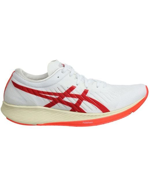 Asics White Metaracer Running Trainers